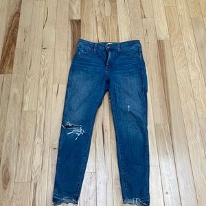 Madewell curvy high-rise ankle skinny jeans